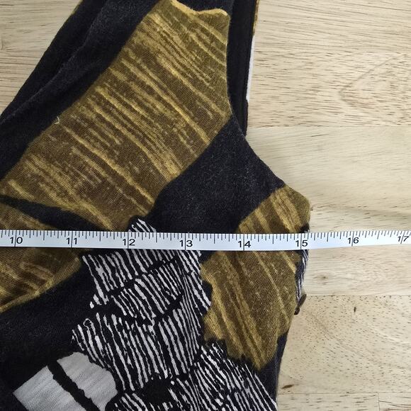 Deletta Anthropologie Dress Womens Small Abstract Sleeveless V Neck Wrap Mini - Picture 6 of 10